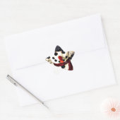 Holiday Laat het Schattig Snowman sneeuwen Ster Sticker (Envelop)