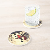 Holiday Laat het Schattig Snowman sneeuwen Zandsteen Onderzetter (Zijkant)