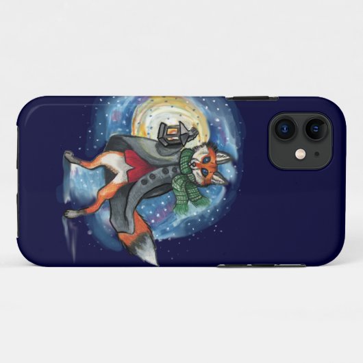 Holiday Lantern Fox~iphone case (Achterkant (horizontaal))