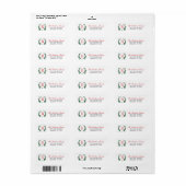 Holiday Laurel Wreath Monogram Etiket (Full Sheet)