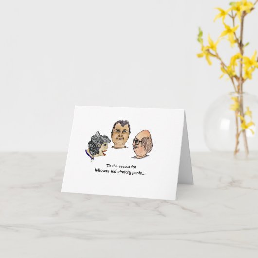Holiday Leftovers en Stretchy Pants Kaart (Gele Bloem)