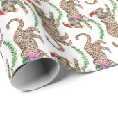 Holiday Leopard Parade Cadeaupapier (Rol Hoek)