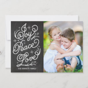 Holiday Lettering Holiday Fotokaart Feestdagenkaart