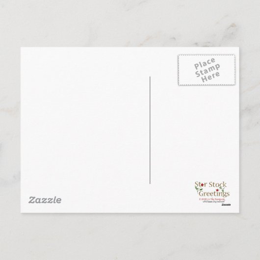 Holiday Light Border Briefkaart (Achterkant)