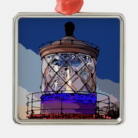 HOLIDAY LIGHTHOUSE METALEN ORNAMENT (Voorkant)