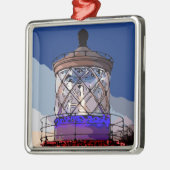 HOLIDAY LIGHTHOUSE METALEN ORNAMENT (Links)
