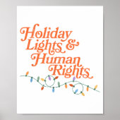 Holiday Lights And Human Rights  Poster (Voorkant)