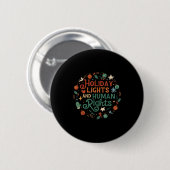 Holiday Lights And Human Rights Ronde Button 5,7 Cm (Voorkant /achterkant)