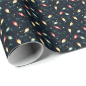 Holiday Lights Christmas Wrapping Paper Cadeaupapier (Rol Hoek)