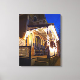 Holiday Lights en Rockers - Martha's wijngaard Canvas Afdruk