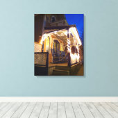 Holiday Lights en Rockers - Martha's wijngaard Canvas Afdruk (Insitu (Houten vloer))