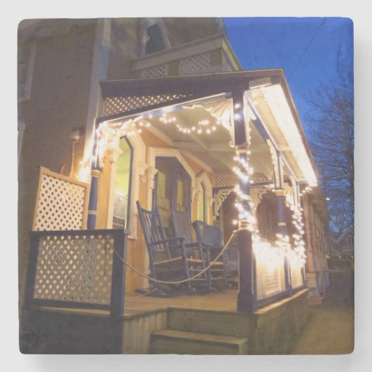 Holiday Lights en Rockers - Martha's wijngaard Stenen Onderzetter (Voorkant)
