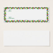Holiday Lights Kerst Label Kaart (Voorkant /achterkant)
