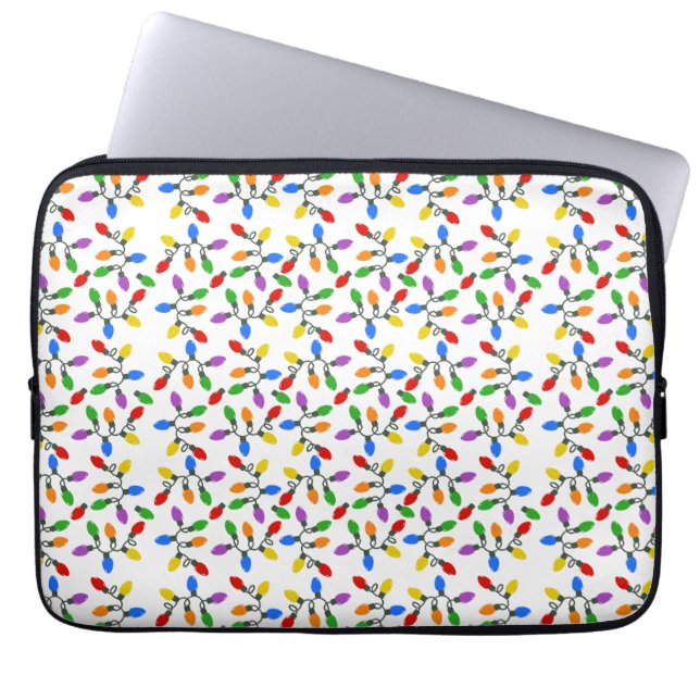 Holiday Lights Laptop Sleeve (Voorkant)