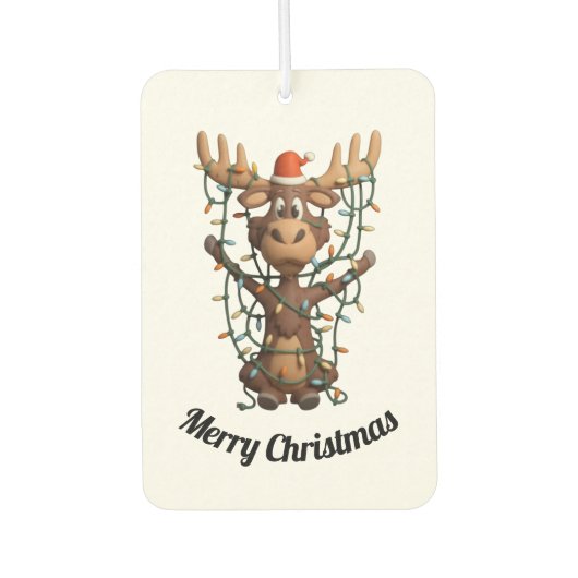 Holiday Lights Moose Luchtverfrisser (Voorkant)