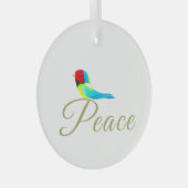 Holiday Little Bird  Messenger of Peace Glas Ornament (Voorkant Rechts)