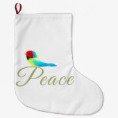 Holiday Little Bird Messenger of Peace Grote Kerstsok (Voorkant)