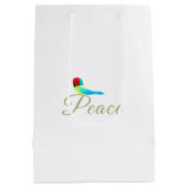 Holiday Little Bird  Messenger of Peace Medium Cadeauzakje (Achterkant)