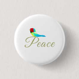 Holiday Little Bird  Messenger of Peace Ronde Button 3,2 Cm