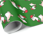 Holiday Llama Elf Cadeaupapier (Rol Hoek)