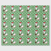 Holiday Llama Elf Cadeaupapier (Vlak)