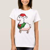 Holiday Llama Elf T-shirt (Voorkant)