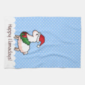 Holiday Llama Elf Theedoek (Horizontaal)