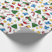 Holiday Llama Madness Cadeaupapier (Hoek)