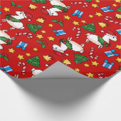 Holiday Llama Madness Cadeaupapier (Hoek)