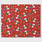 Holiday Llama Madness Cadeaupapier (Vlak)