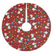 Holiday Llama Madness Kerstboom Rok (Voorkant)