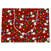 Holiday Llama Madness Large Cadeautasje (Voorkant)