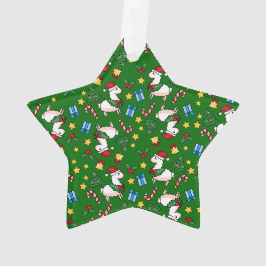 Holiday Llama Madness Ornament (achterkant)