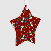 Holiday Llama Madness Ornament (voorkant)