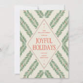 Holiday Loofkwadrant  Feestdagenkaart (Voorkant)