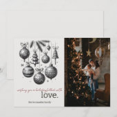 Holiday Love Feestdagenkaart (Voorkant / Achterkant)