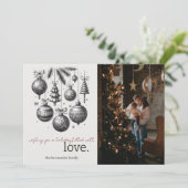 Holiday Love Feestdagenkaart (Staand voorkant)