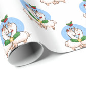 Holiday Love Llamas Cadeaupapier (Rol Hoek)