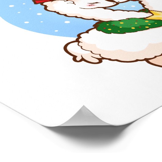 Holiday Love Llamas Poster (Hoek)