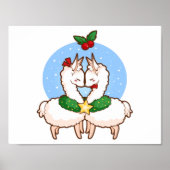 Holiday Love Llamas Poster (Voorkant)