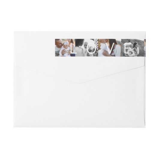 Holiday Love | Moderne minimale meervoudige raster (Achterkant)