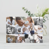 Holiday Love | Moderne minimale meervoudige raster Feestdagenkaart (Staand voorkant)