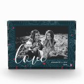 Holiday Love Personalized Foliage and Berries Fotoblokken (Voorkant)