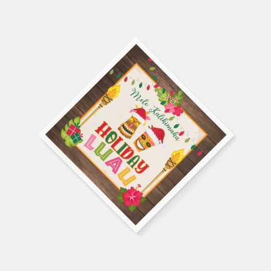 Holiday Luau Party Napkins Servet (Hoek)