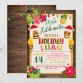 Holiday Luau Uitnodiging (Voorkant / Achterkant)