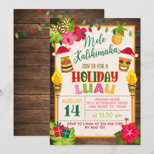 Holiday Luau Uitnodiging