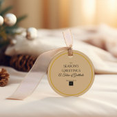 Holiday Luxe Kerst Cadeautag | Modern Bedankjes Labels