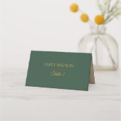 Holiday Luxe Modern Christmas Place Card  Plaatskaartje (Voorkant)