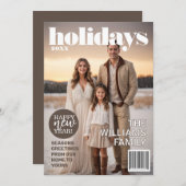 Holiday Magazine thema kerst Kaart (Voorkant / Achterkant)
