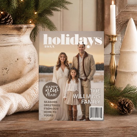 Holiday Magazine thema kerst Kaart